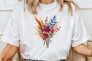 Autumn Bouquets Clipart, an Illustration by Libby Wishes (Thumbnail 5 of 10)
