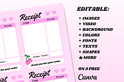 RECEIPT TEMPLATE Pink Order Form, a Stationery Template by PLANETSEL (Thumbnail 3 of 4)