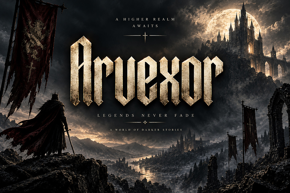Arvexor, a Blackletter Font by Wow Magic (Photo 5 of 5)