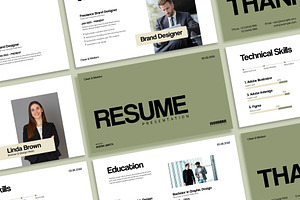 Clean Resume Presentation Template, a Presentation Template by Templeste