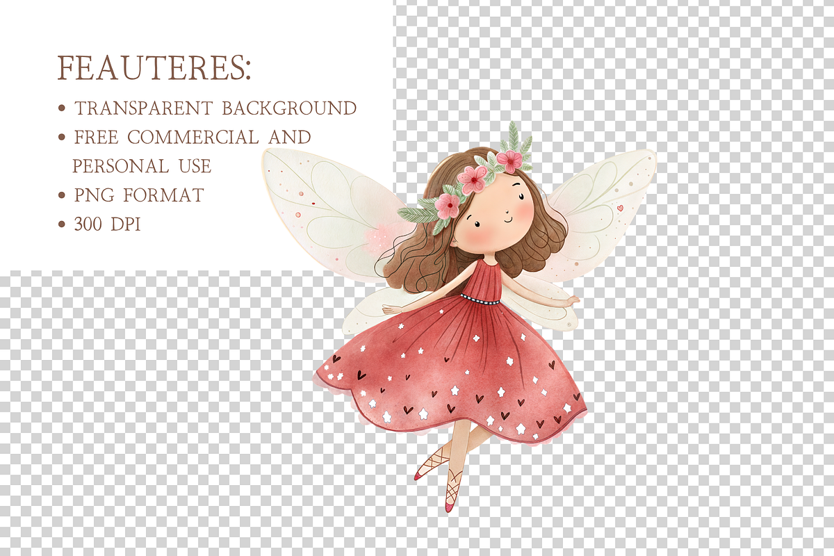 Whimsical Strawberry Girl, an Illustration by MockupWizard (Photo 3 of 4)