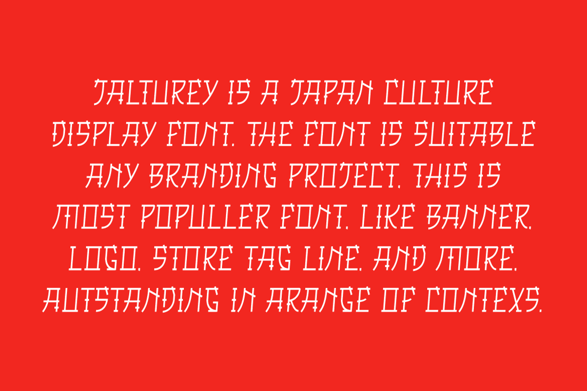 Jalturey - Japanese Fonts, a Serif Font by QR Design Studio (Photo 4 of 6)