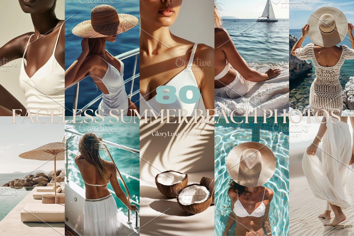 80 Faceless Summer Beach Photos, a Beauty & Fashion Photo by GloryStarDesigns (Photo 1 of 10)