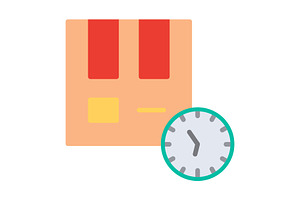 Delivery Flat Icon, a Duotone Icon by Pexelpy