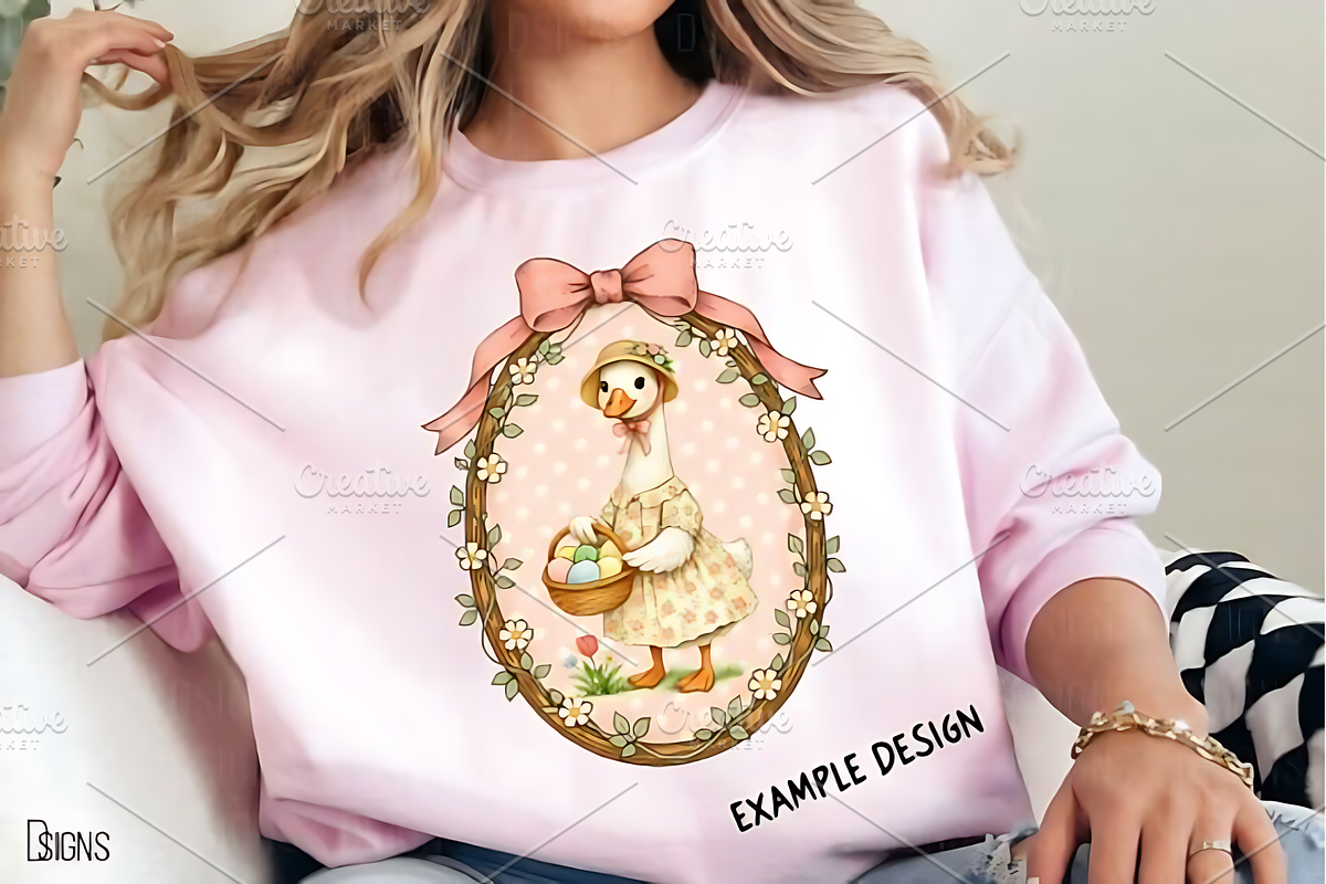 Vintage Easter Bunny Clipart Png, a Seasonal Illustration by Design Station (Photo 3 of 4)