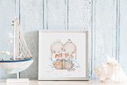 LITTLE SAILOR watercolor set, an Animal Illustration by erasovas (Thumbnail 8 of 12)