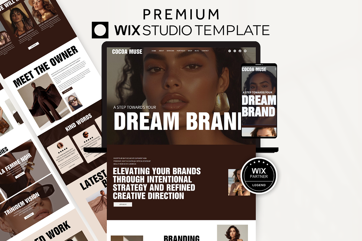 Luxury Wix Studio Website Template, a Wix Template by AdvertFox (Photo 1 of 10)