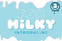 Fox Milky: 3 Font Styles