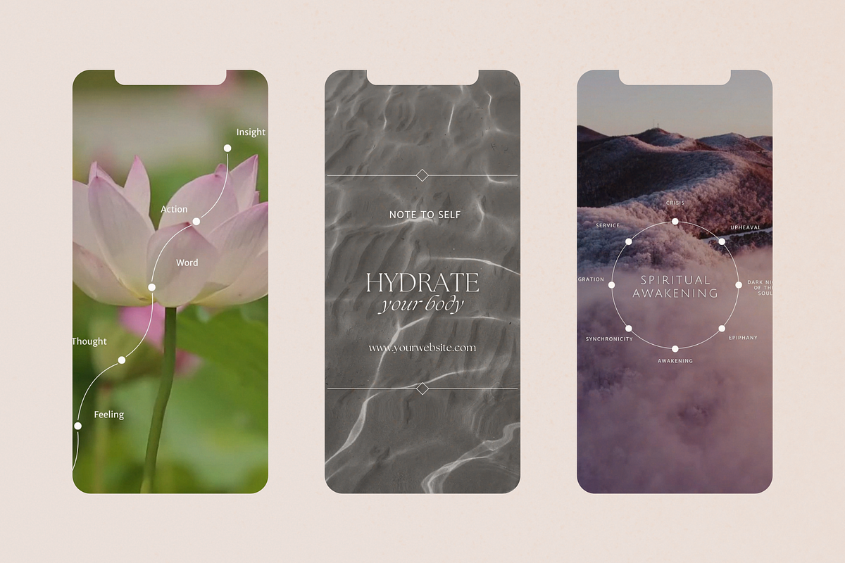 Spiritual Coach Canva Reel Bundle, a Social Media Template by The Flossy Finch (Photo 6 of 10)
