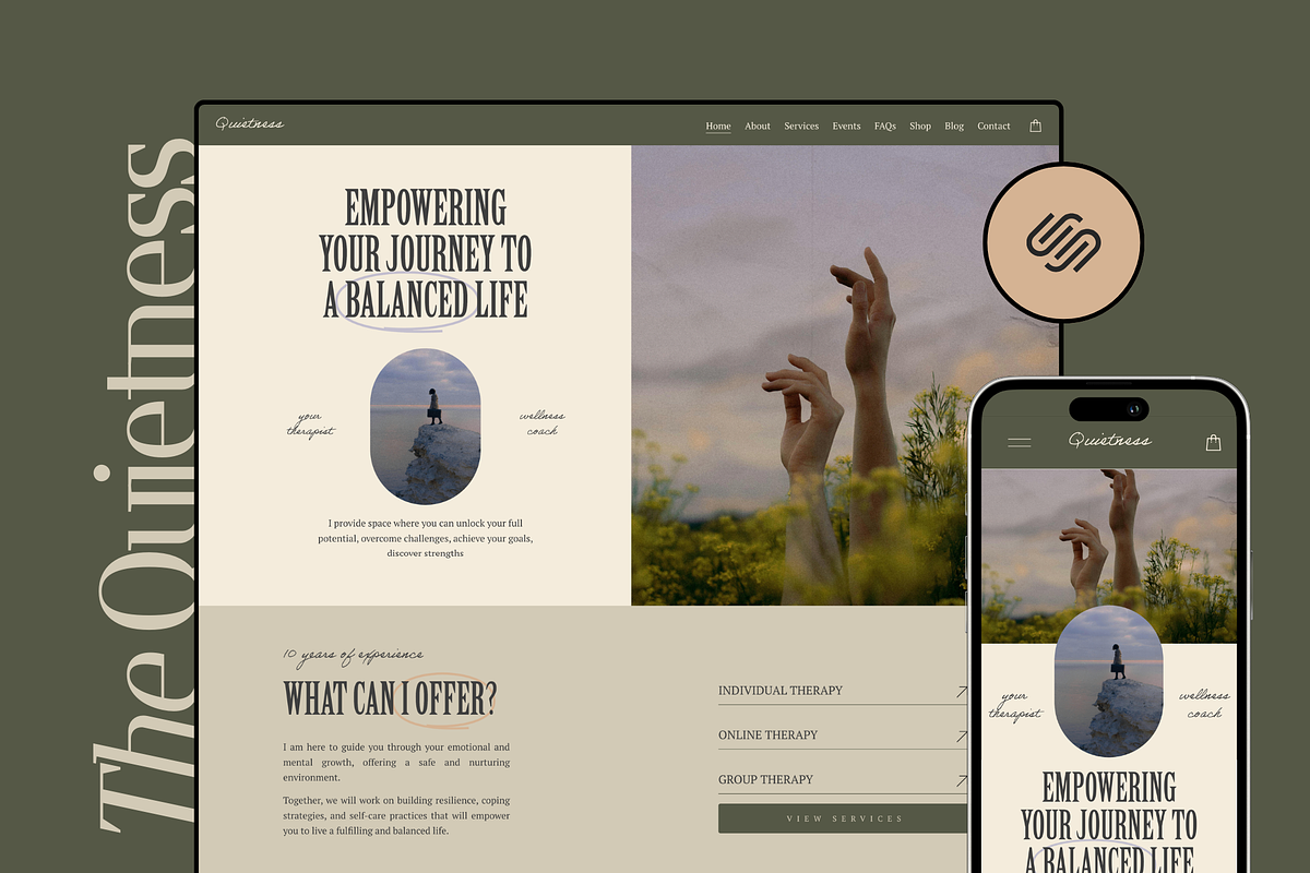 Wellness Squarespace Template, a Squarespace Template by Eden Origin Studio (Photo 1 of 11)