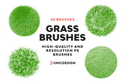 Grass Photoshop Brushes, a Brush Add-On by UnicDesign (Thumbnail 1 of 4)