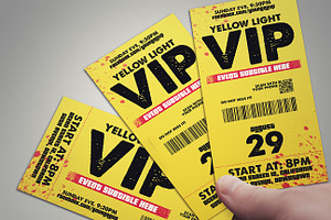 Yellow Light - Vip Pass Card