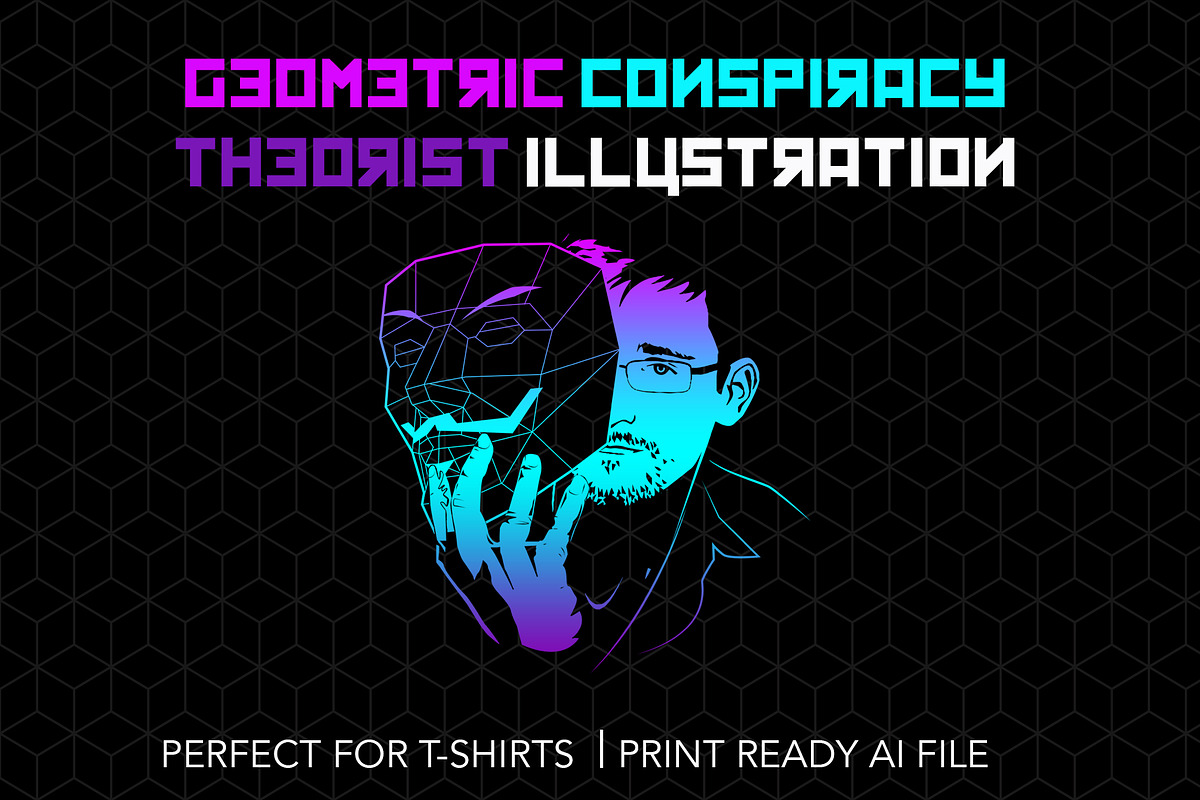Anonymous Conspiracy Theorist, an Illustration by Aurum Creative (Photo 1 of 2)