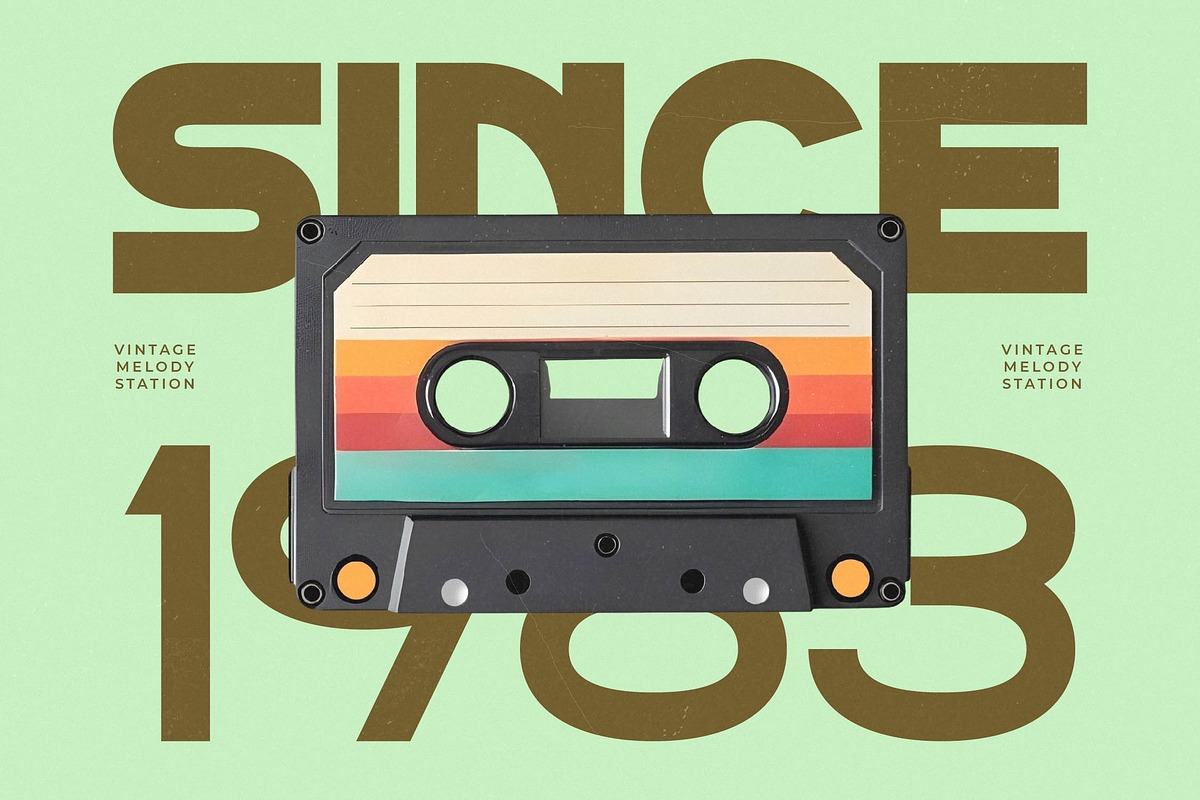 Sound Groove Retro Display Font, a Sans Serif Font by timelesstype.co (Photo 6 of 15)