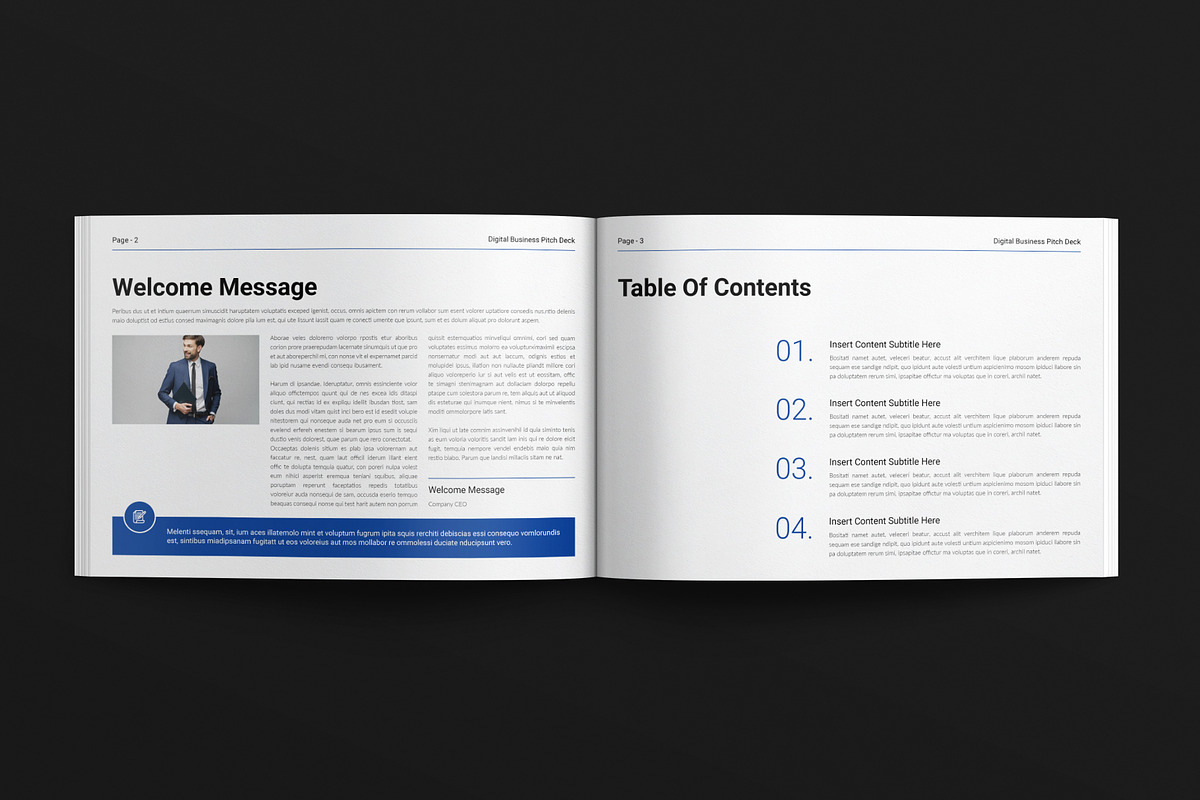 Digital Pitch Deck Landscape, a Brochure Template by E-Type (Photo 2 of 7)