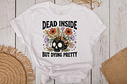 Boho Halloween Skull Flower PNG, a Work Illustration by CraftArtStudio (Thumbnail 3 of 4)