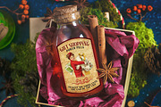 Christmas Potion Apothecary Labels, a Seasonal Illustration by RossiGalleria (Thumbnail 2 of 3)