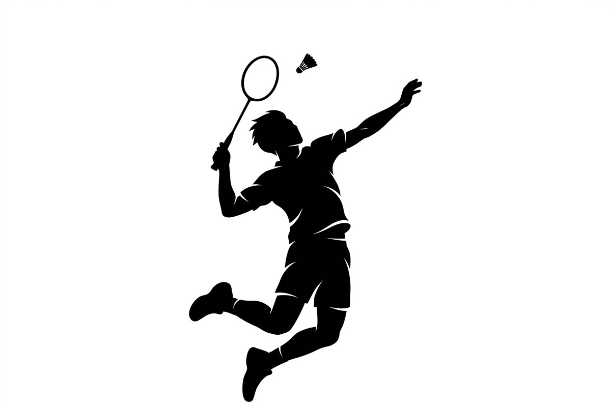 60 Badminton Player Smash Silhouette, a Person Illustration by Amazin_art (Photo 13 of 37)