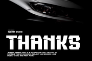 Ikoyro - Automotive Font, a Sans Serif Font by Iqsiart Studio (Thumbnail 4 of 7)