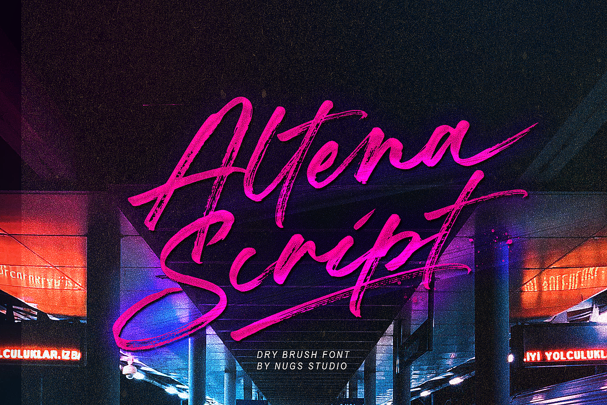 Altena Script, a Script Font by NUGS (Photo 1 of 6)
