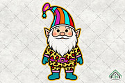 Christmas Gnome Glitter Brushstroke, an Illustration by Craft Nest (Thumbnail 1 of 6)
