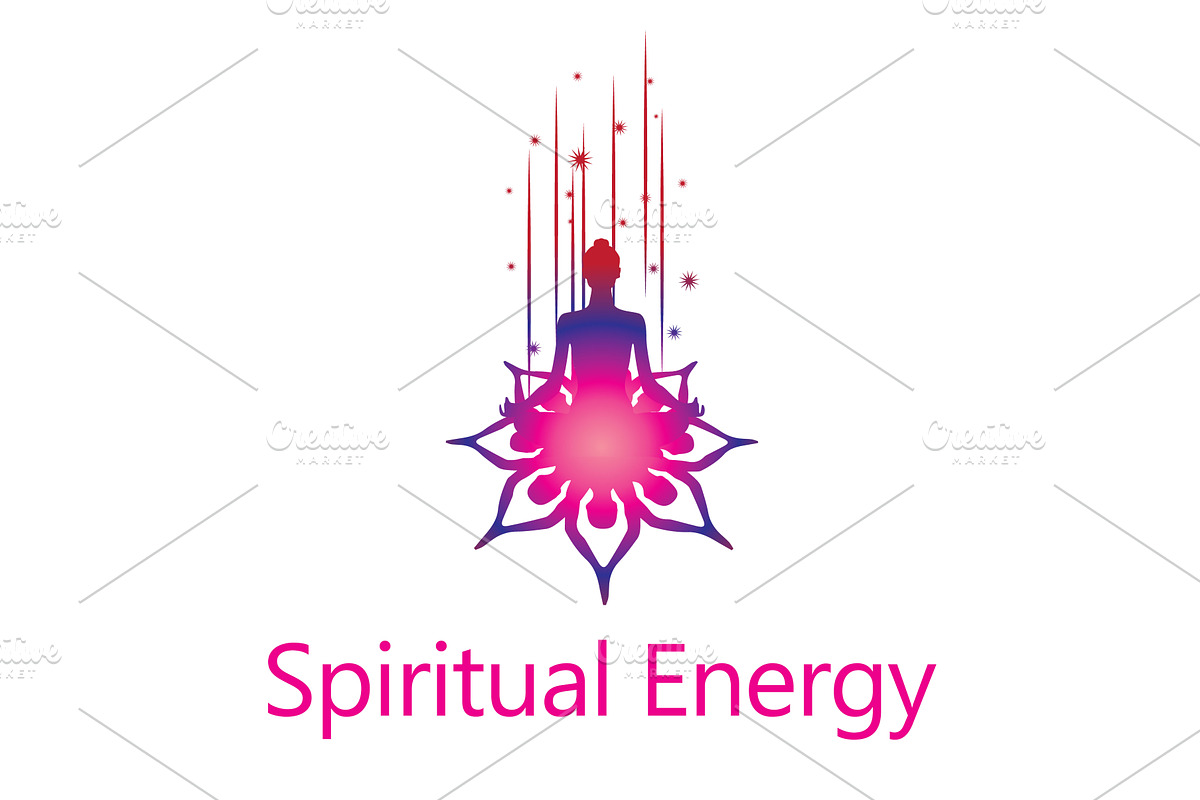 Woman in yoga floral pose, an Object Illustration by LogosDen