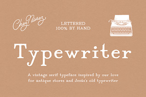 TYPEWRITER: Vintage & Antique Serif