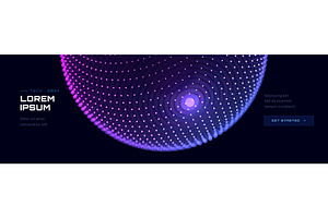 Abstract tech background with, a Technology Illustration by RDShop