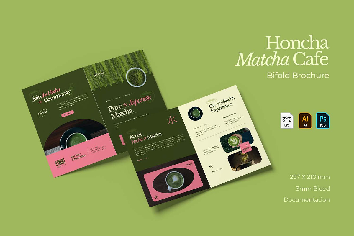 Honcha - Bifold Brochure, a Card Template by VUNIRA (Photo 1 of 3)