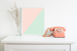 blank frame poster on wall