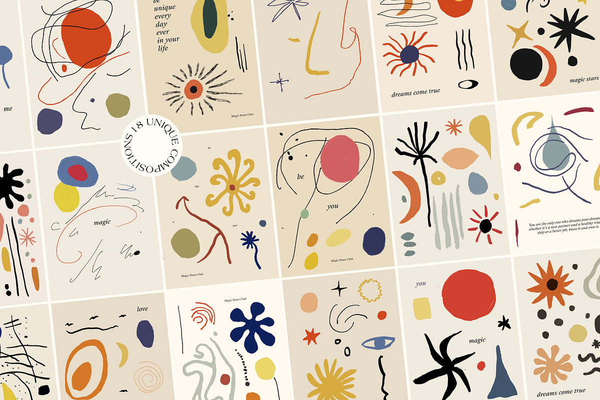 Vector Abstract Posters Collection, an Object Graphic by Ayya Studio (Photo 3 of 11)