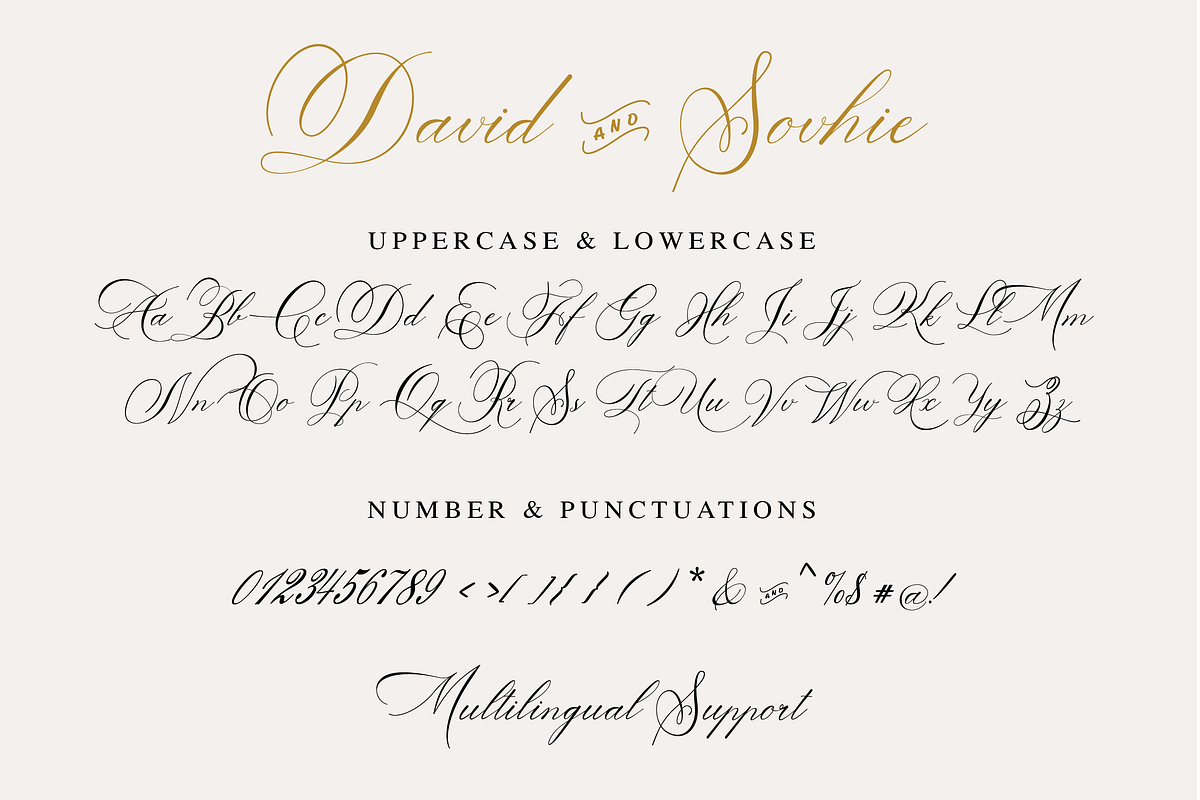 David and Sovhie, a Script Font by Silverdav (Photo 6 of 7)