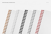 A4 Notebook Mockup Set (square holes, a Stationery Template by creatsy5 (Thumbnail 12 of 14)
