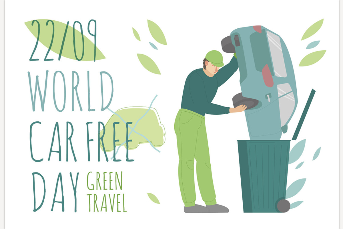 September 22nd. Carfree internationa, a Person Illustration by Anna's Shop