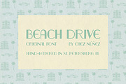 BEACH DRIVE: Vintage Florida Beach, a Font by Chez Núñez (Thumbnail 1 of 4)