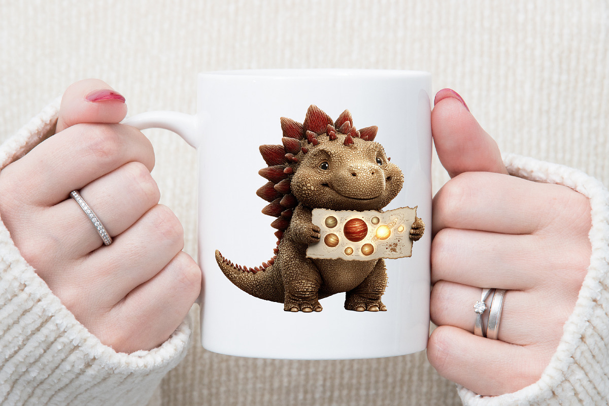 Astronaut Dinosaur Clipart PNG, an Illustration by Sublimation Artist (Photo 5 of 6)