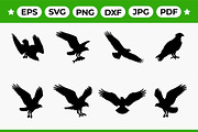 Eagle Silhouette Vector Flying, an Object Graphic by Artonix (Thumbnail 1 of 3)