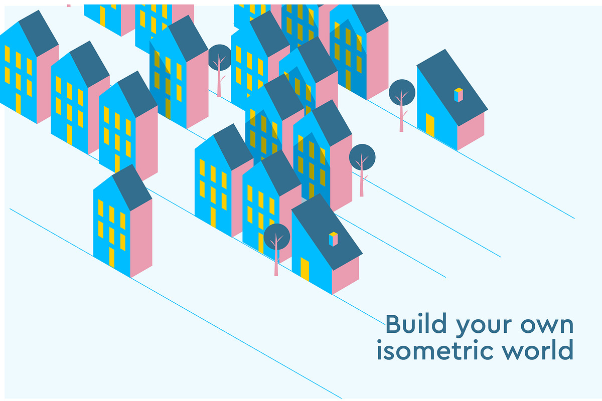 Home isometric icons, an Icon by Marinastu (Photo 4 of 5)
