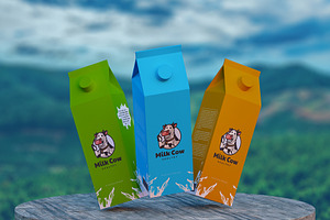 Milk Package Mockups