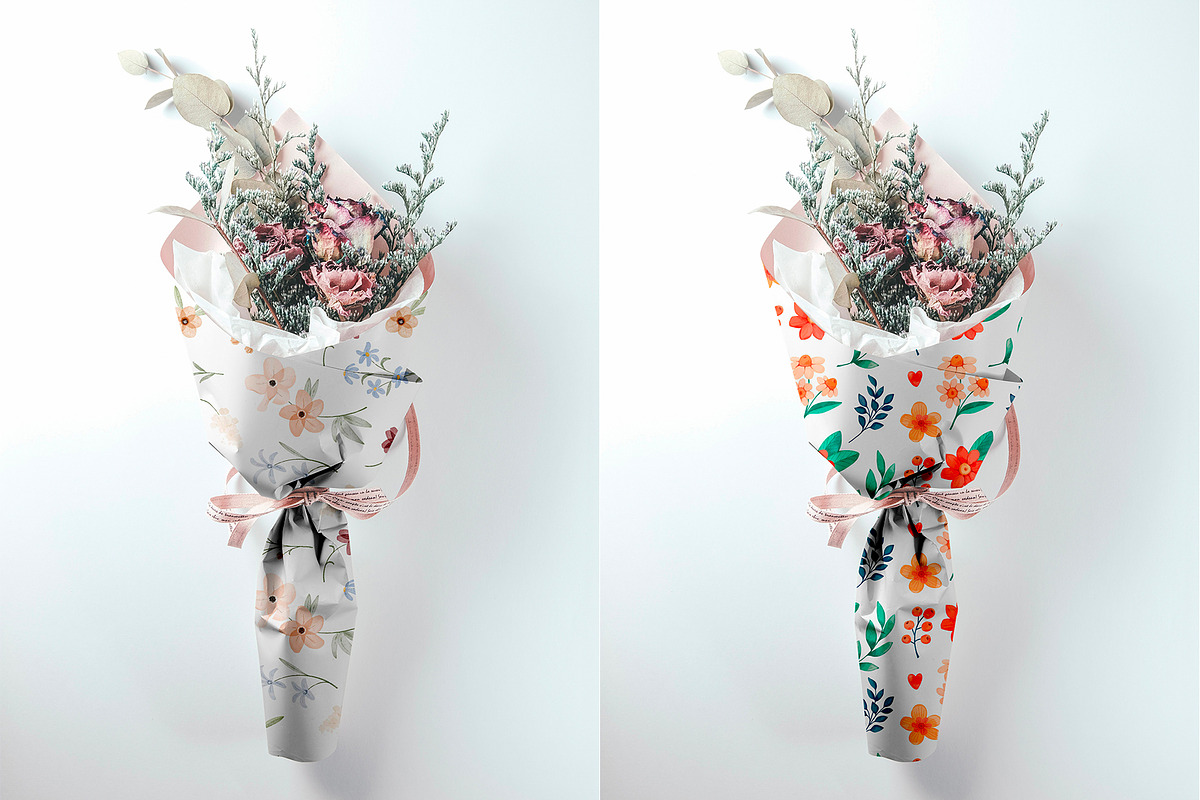 Bouquet Paper Mockup, a Packaging Mockup by dpi (Photo 4 of 6)