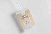 Clothes label tag blank white mockup, an Advertising Mockup by Olha Klein (Thumbnail 1 of 3)