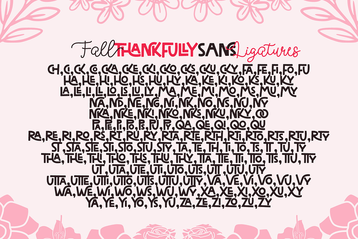 Fall Thankfully Fun & Cute Font Duo, a Handwritten Font by Airotype (Photo 12 of 12)