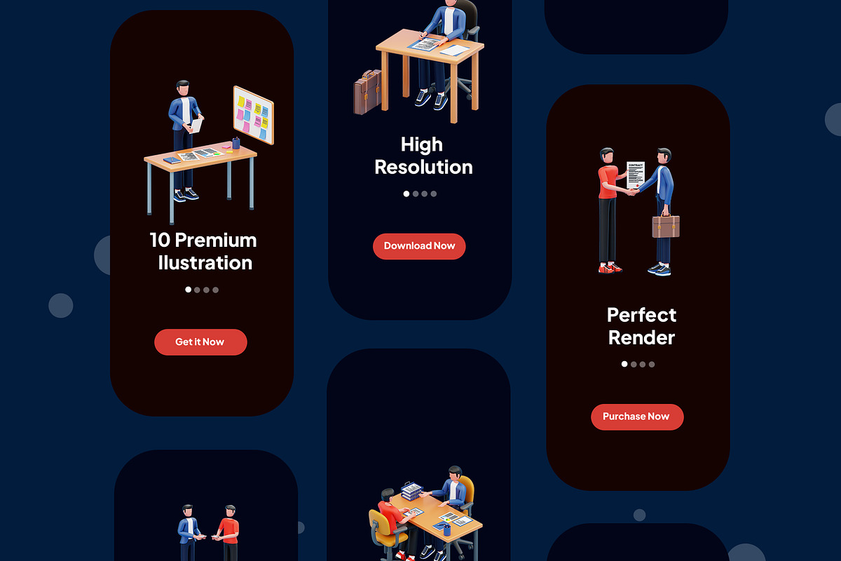 Business People 3D Illustration Pack, a Characters & Person 3D Model by novia99design (Photo 3 of 6)