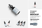 Dropper Bottle Mockup, a Packaging Mockup by bimockup (Thumbnail 1 of 6)