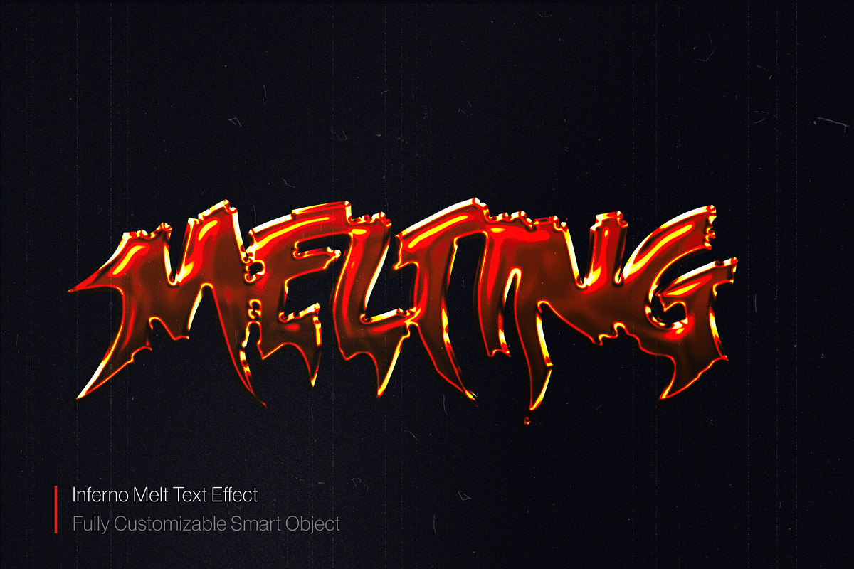 Inferno Melt Text Effect (PSD), a Layer Style Add-On by Posterfello (Photo 2 of 3)