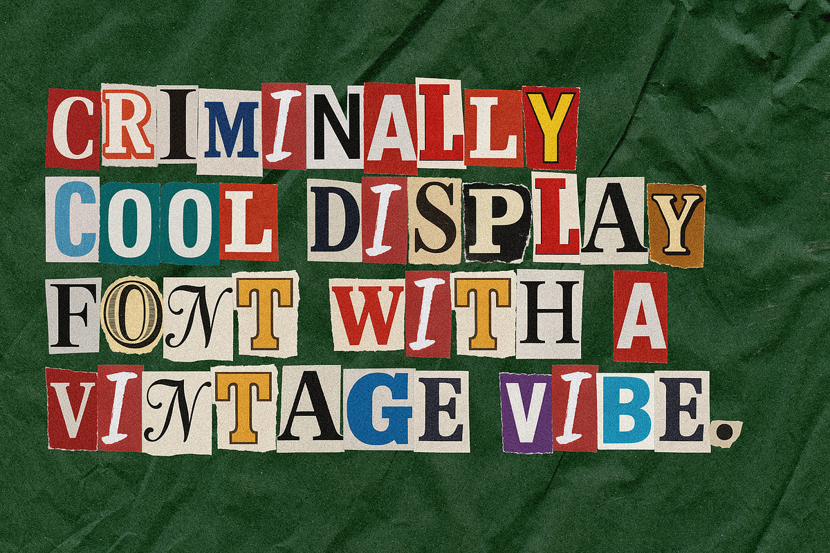 Blackmail — Paper Cutout Bitmap Font, a Symbol Font by AndrewPixelType (Photo 2 of 9)
