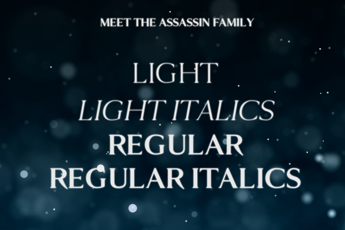 ASSASSIN'S - An Elegant Typeface preview 5