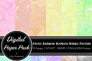 Pastel Marbled Paint Pattern Set, a Pattern Graphic by Gen Aumonier (Thumbnail 10 of 10)