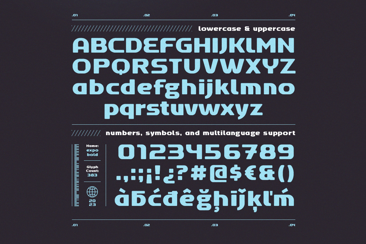 Expo, a Sans Serif Font by DonMarciano (Photo 2 of 6)