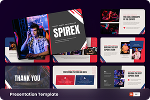 Spirex  - Esport Gaming PowerPoint, a Presentation Template by GraphauseProject